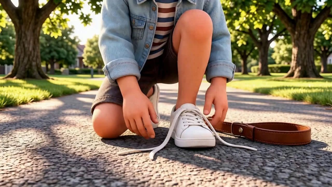 A child engaging with a real-world social moment